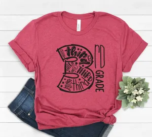 3rd Grade Teacher T Shirt - Third Grade Teacher - Teacher T Shirts - Grade Level Shirts - Grade Three Team