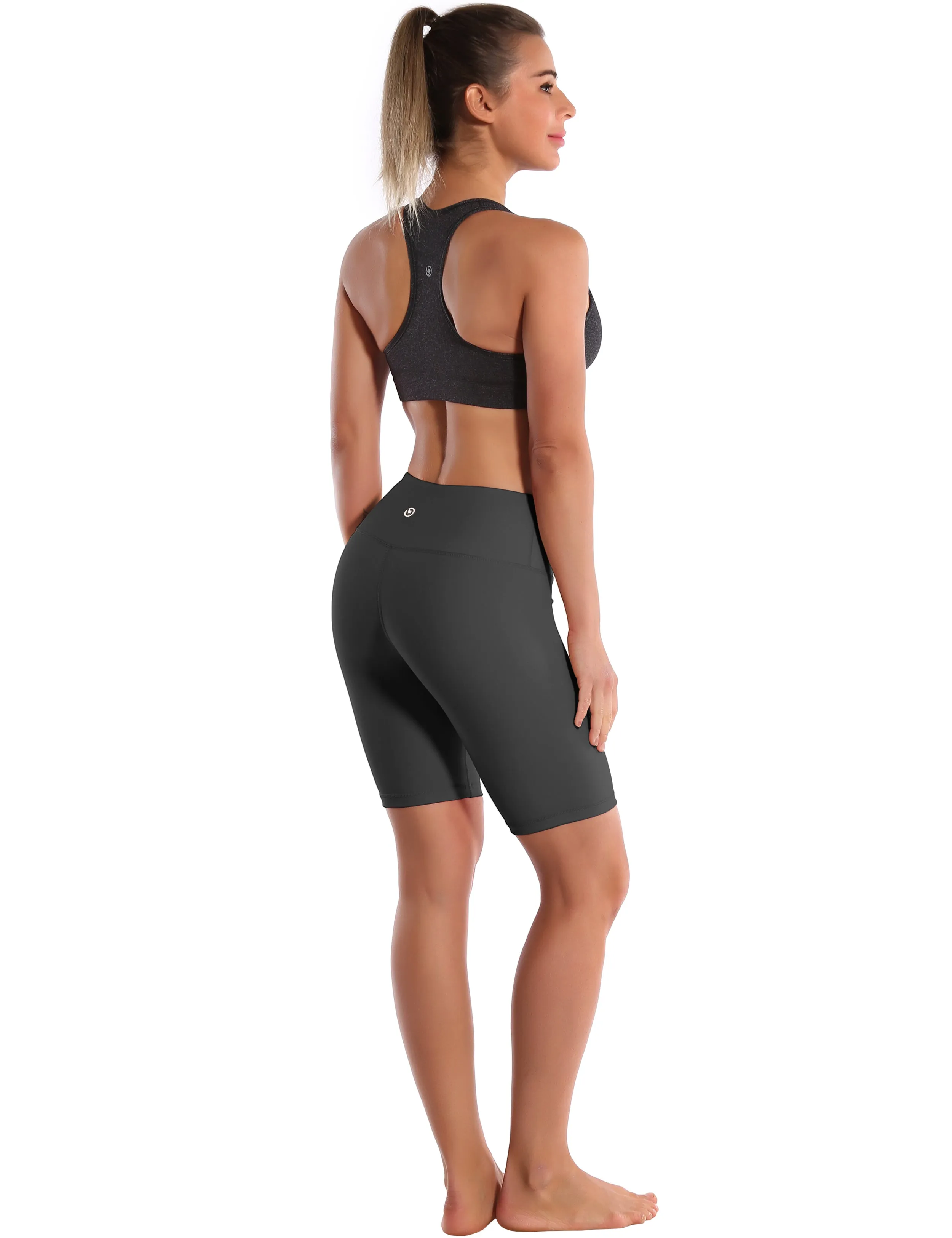8 High Waist yogastudio Shorts shadowcharcoal_yogastudio