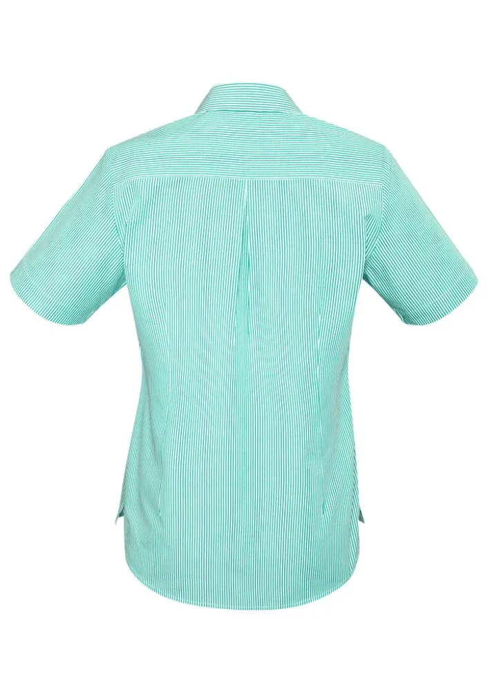 Advatex Ladies Lindsey Short Sleeve Shirt - Dynasty Green - 6 - Biz Collection