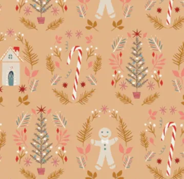 AGF Cozy & Magical Collection; Warm and Cozy Caramel, 1/4 yard