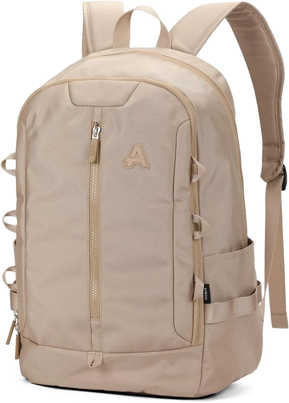 AOKING Large Travel Backpack for Women, Lightweight Laptop Commuter Backpack, Stylish Daypacks for Work, Mochilas De Mujer(Khaki)