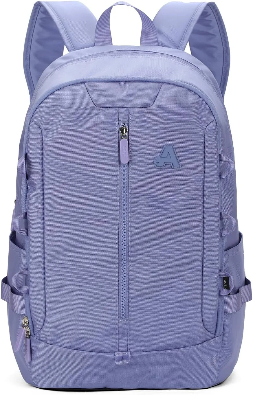 AOKING Large Travel Backpack for Women, Lightweight Laptop Commuter Backpack, Stylish Daypacks for Work, Mochilas De Mujer(Purple)