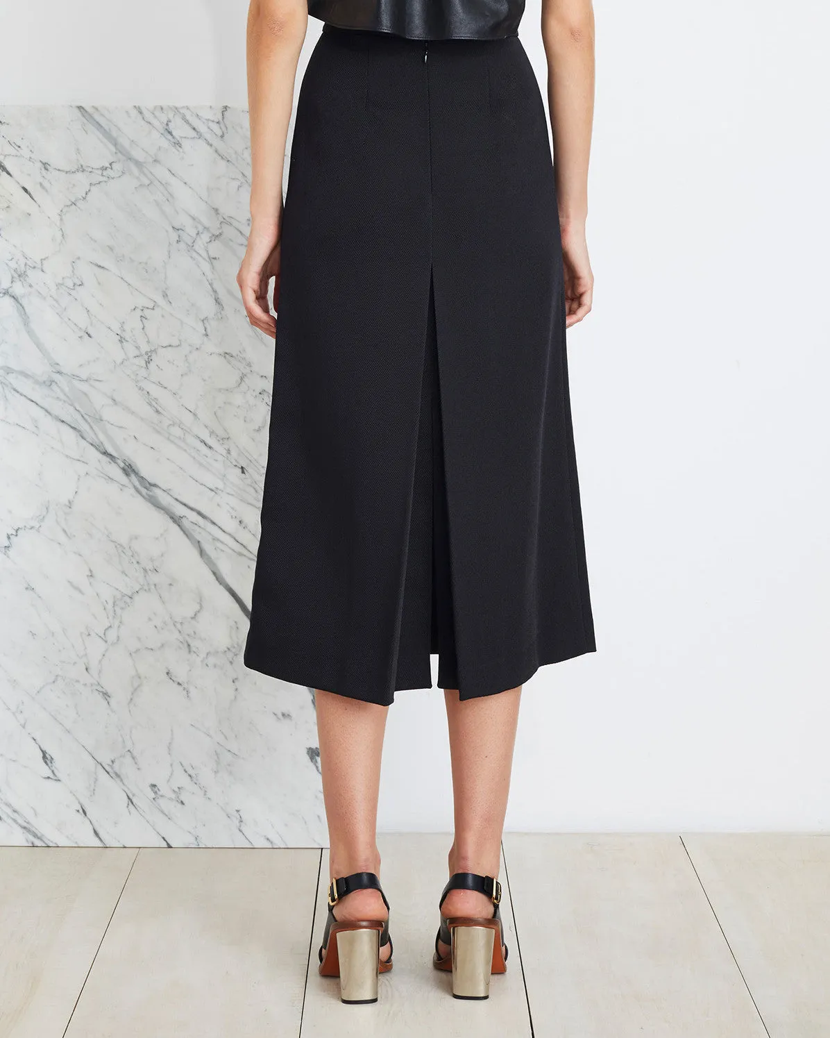 Apiece Apart | Isabel Double V Skirt in Black - FINAL SALE