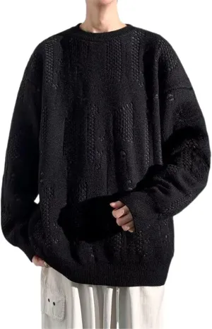 Autumn and Winter Round Neck Sweater Undershirt Men's top