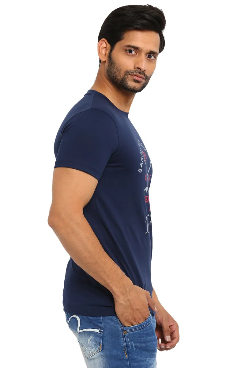 AXMANN Casual T-Shirt (Ziphar | D.Navy) Combo Pack