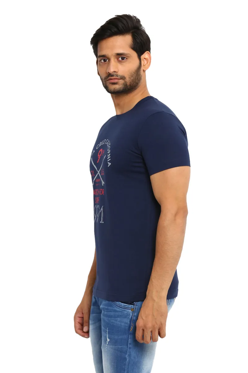 AXMANN Casual T-Shirt (Ziphar | D.Navy) Combo Pack