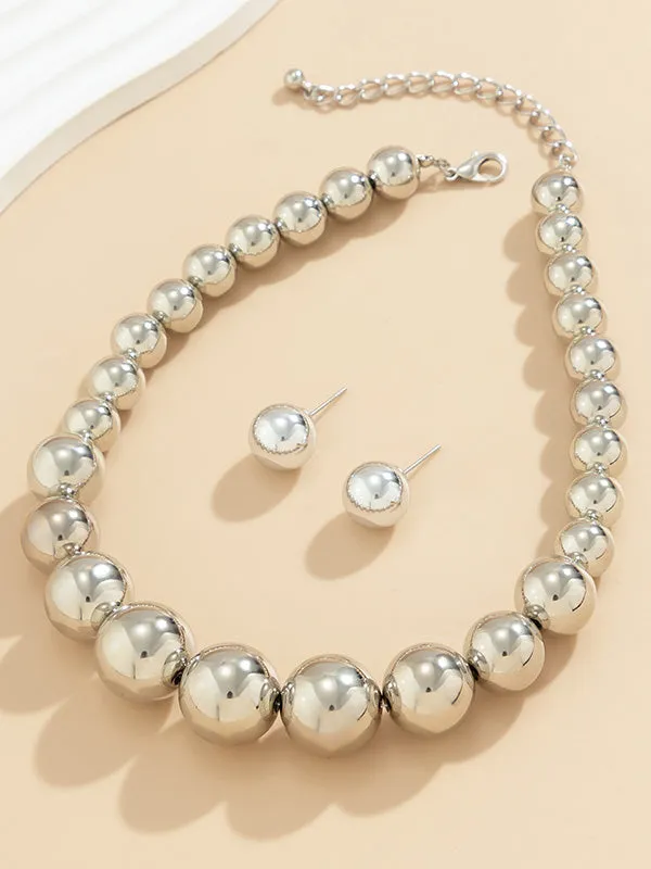 Beaded Solid Color Dainty Necklace  Accessories   Earrings Accessories