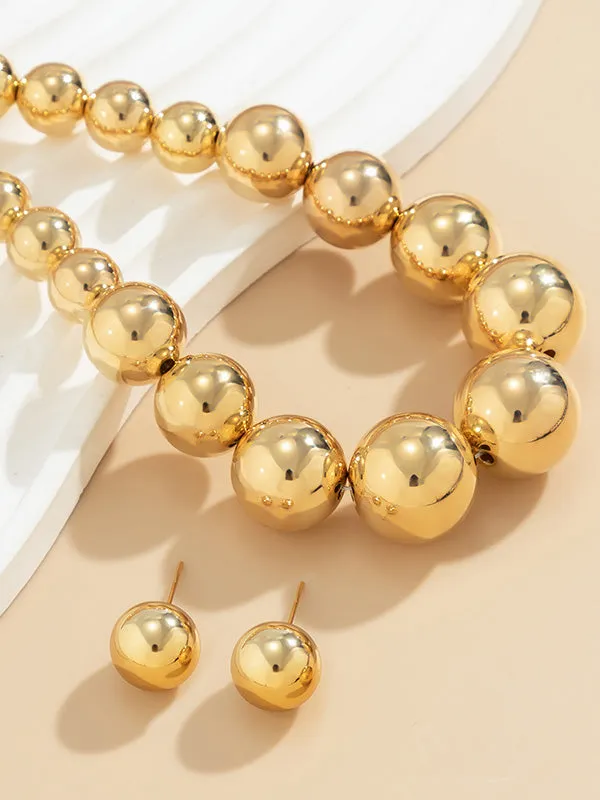 Beaded Solid Color Dainty Necklace  Accessories   Earrings Accessories