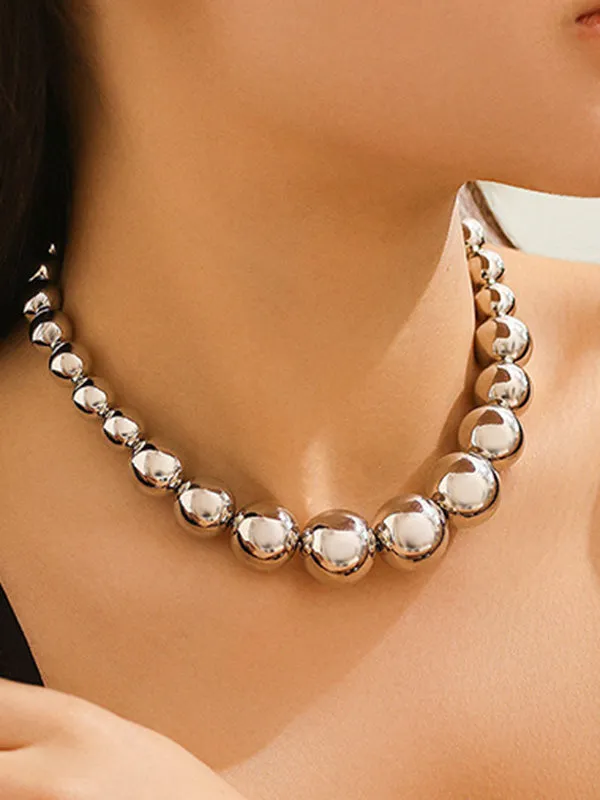 Beaded Solid Color Dainty Necklace  Accessories   Earrings Accessories