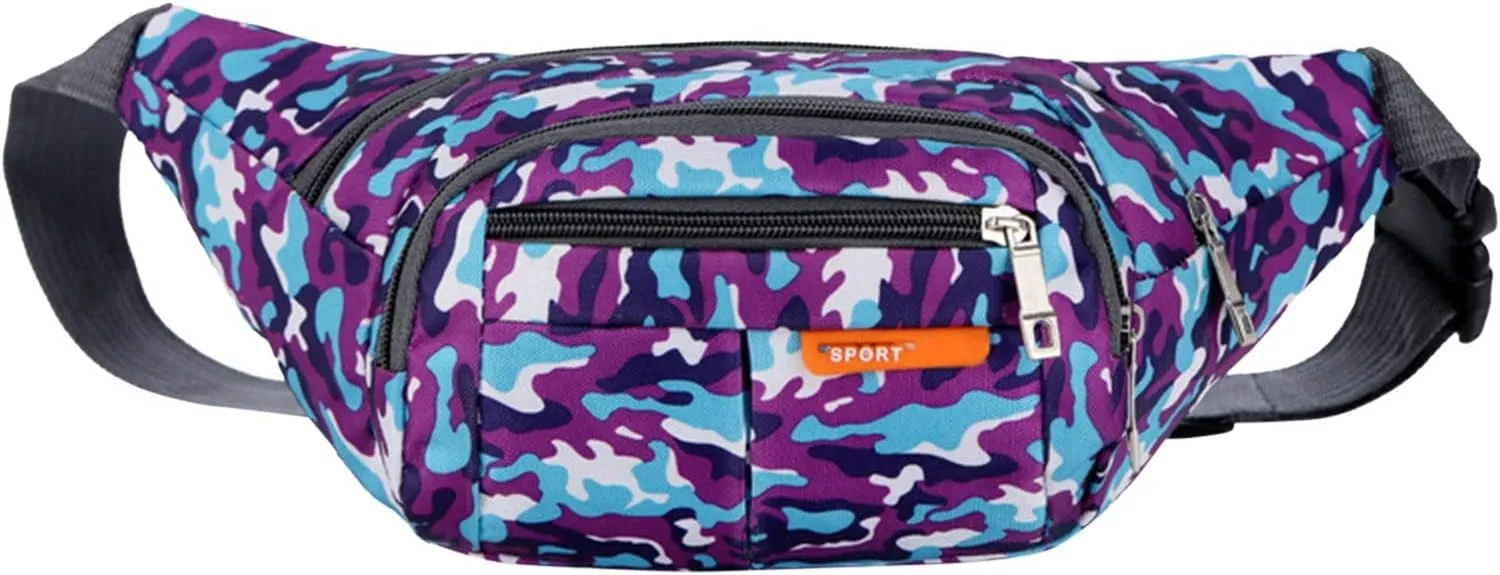 Belt Bag for Travel Walking Running Hiking New Sports Fanny Pack Portable Nylon Stylish Fanny Pack Camouflage Sport