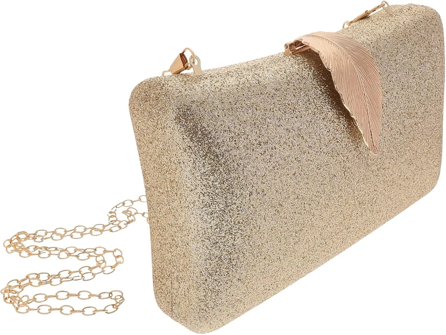 BESPORTBLE Portable Sequined Cheongsam Bag Women's Evening Bag Wedding Purse Stylish Clutch Random