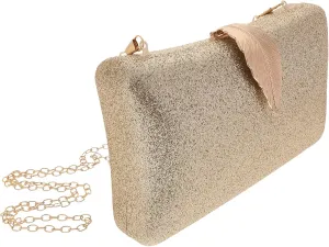 BESPORTBLE Portable Sequined Cheongsam Bag Women's Evening Bag Wedding Purse Stylish Clutch Random