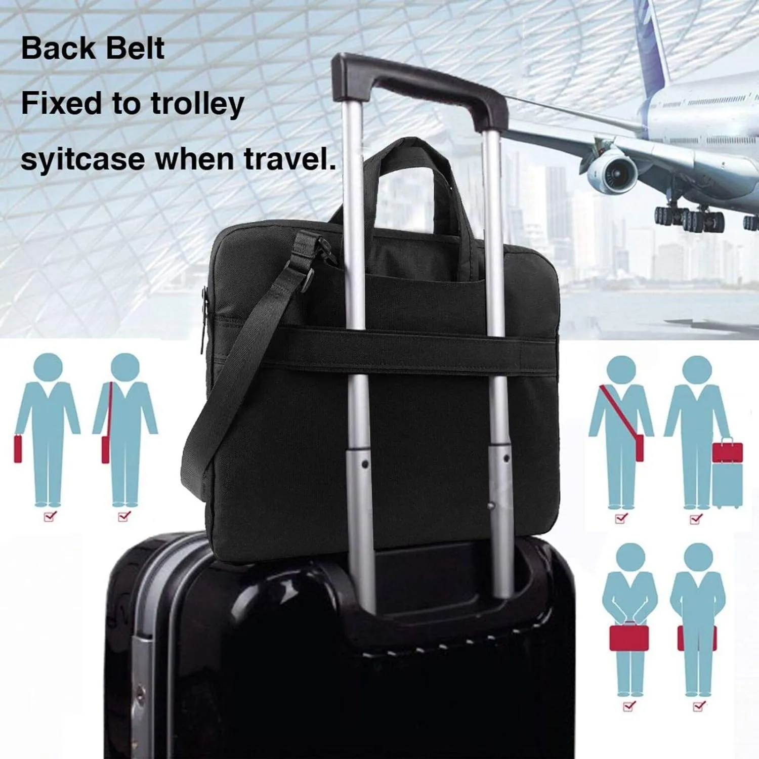 Blue Ringed Octopus Ultra-thin portable shoulder laptop bag Stylish and Protective Shockproof soft lining