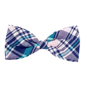 Bow Tie | Navy, Pink, & Turquoise Madras Plaid