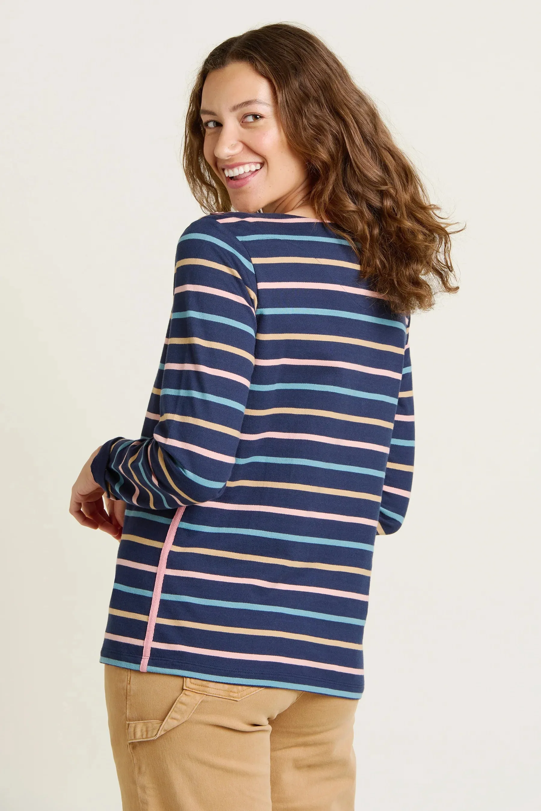 Brakeburn 12 Navy Bella Crew Neck T-Shirt