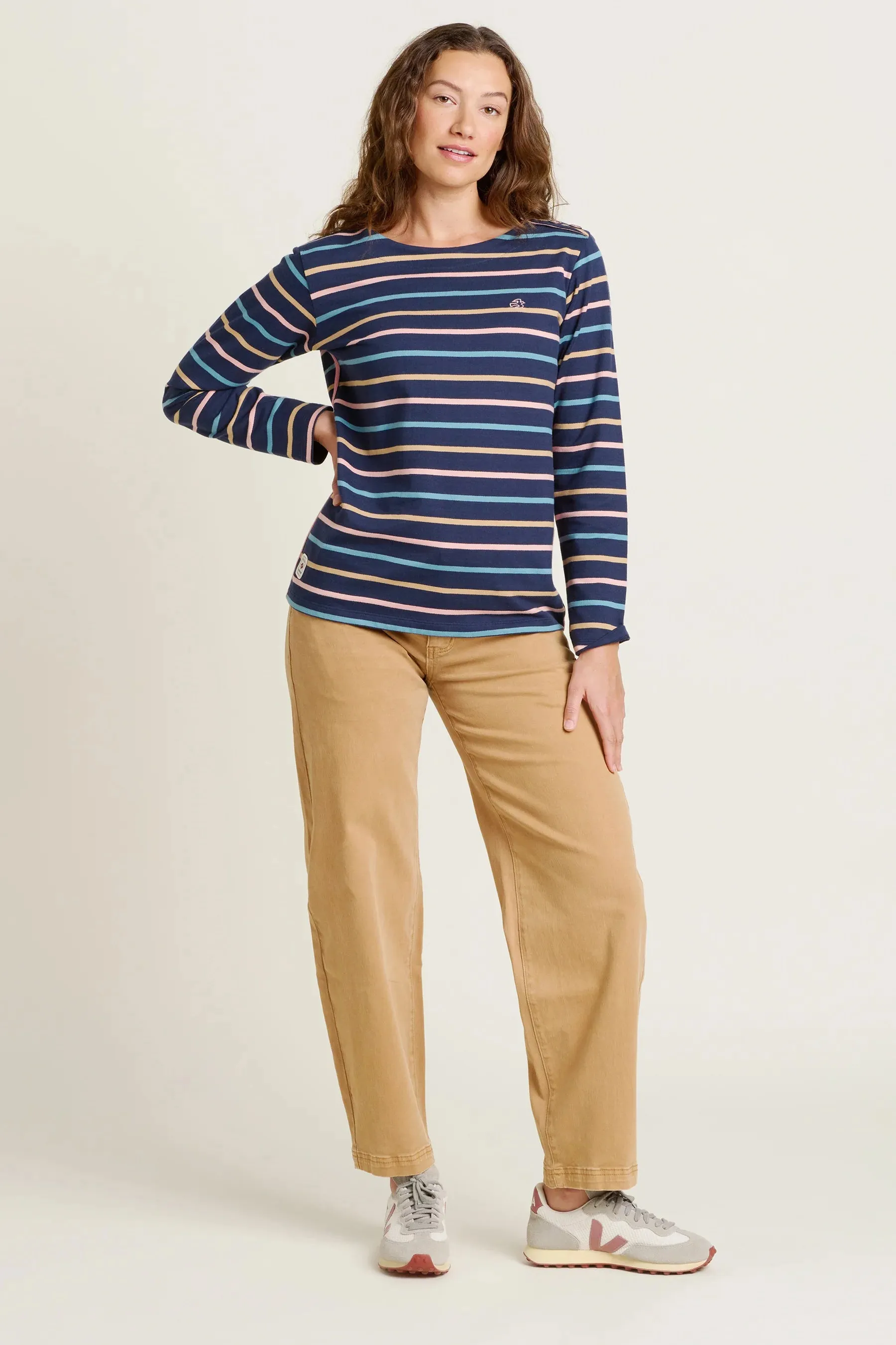 Brakeburn 12 Navy Bella Crew Neck T-Shirt