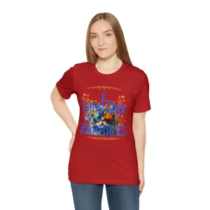Break Barriers T-shirt | Jump Hurdles | Overcoming Obstacles T-shirts | Challenging Roadblocks | Pet Pattern Inspirational Words