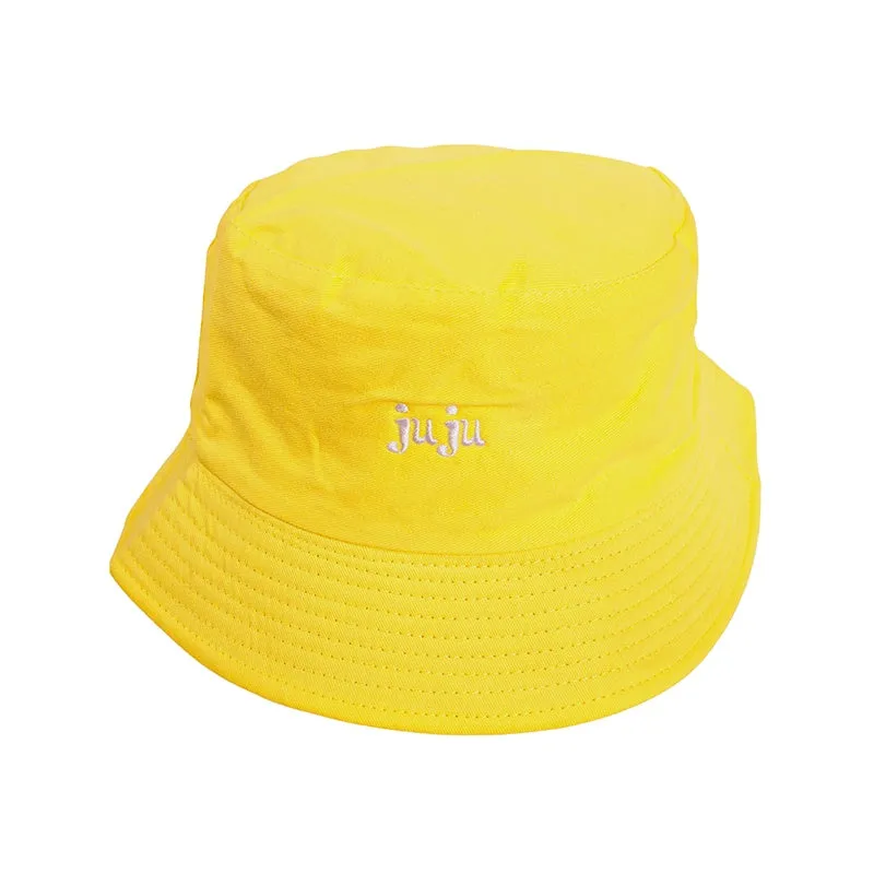 Canvas Bucket Hat in Yellow