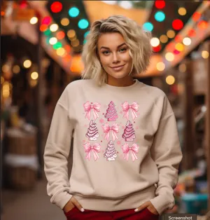 Christmas Christmas Tree Snackie Cakes and Bows | Shirt