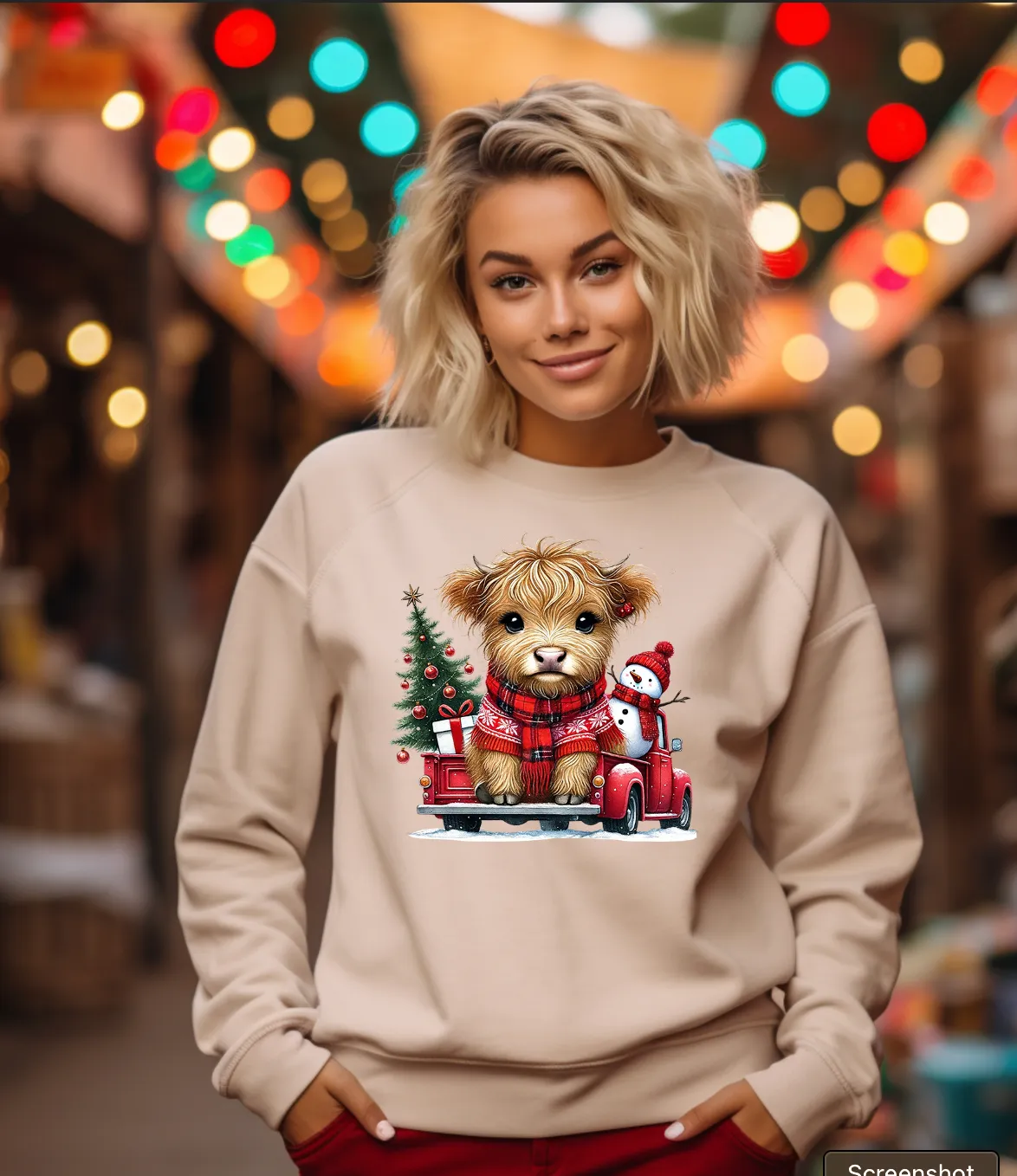 Christmas Highland Cow | Shirt | HC1