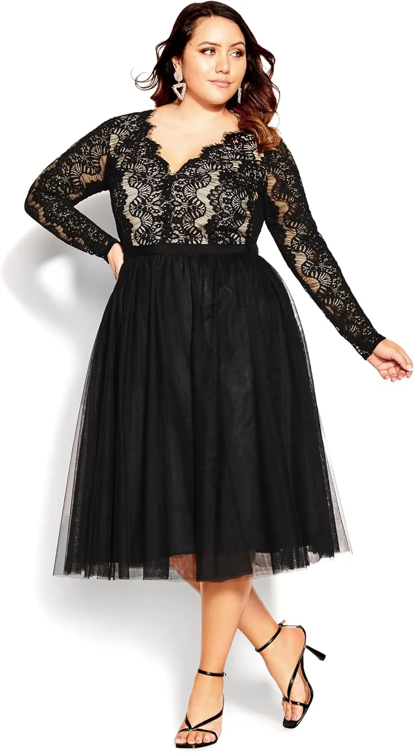 City Chic Women's Dress-Rare Beauty