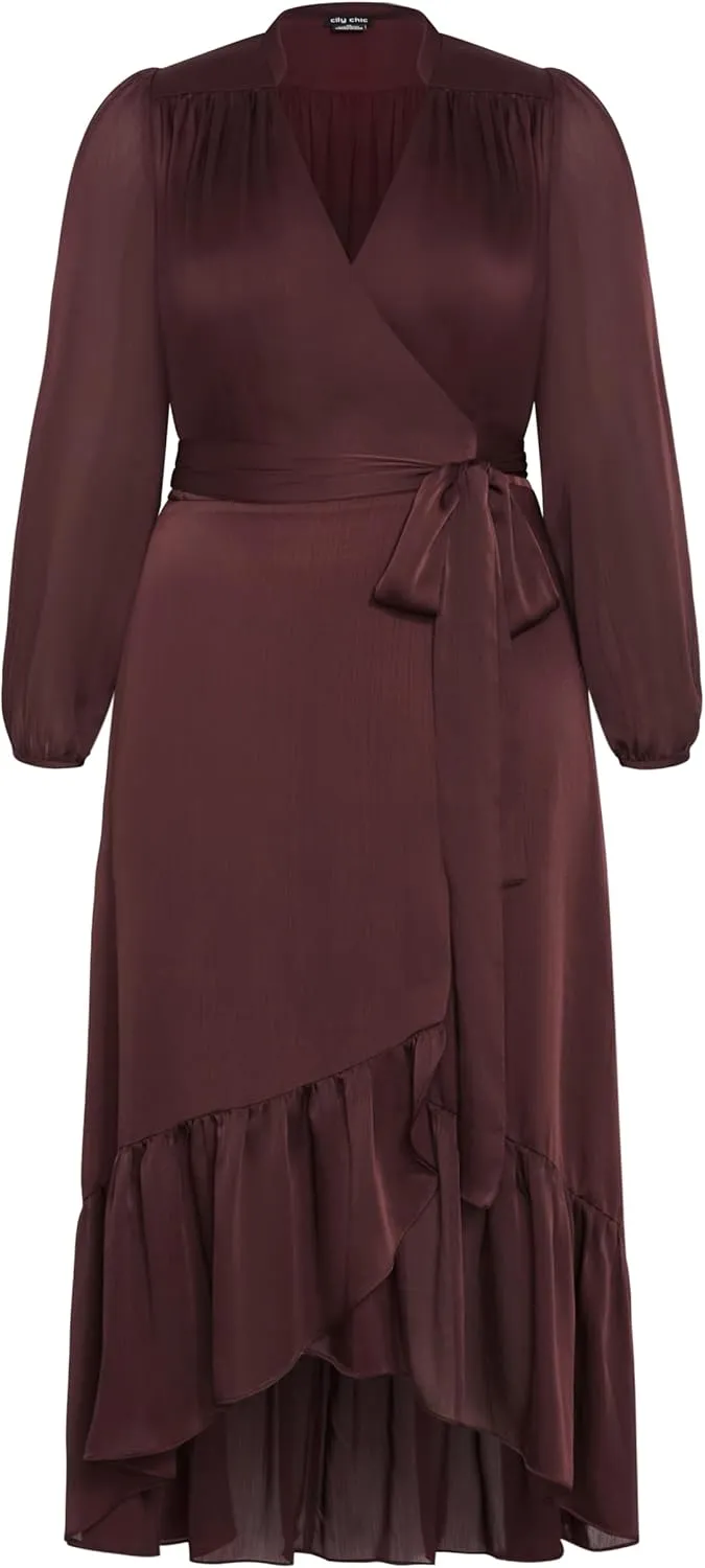 City Chic Women's Plus Size Dress-Rylie Love Maxi