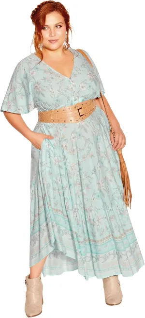 City Chic Women's Plus Size Spirited Floral Maxi Dress