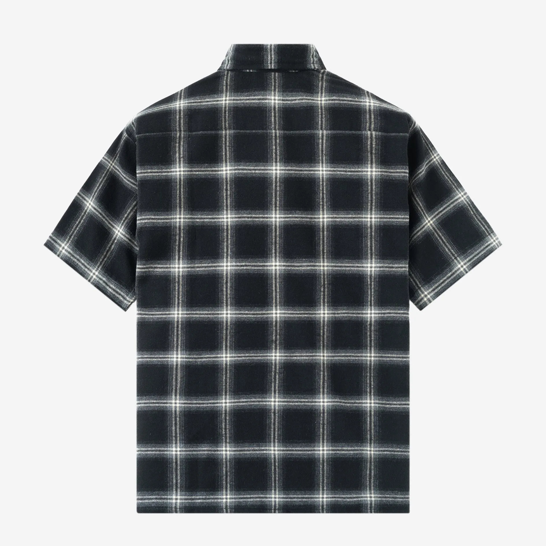 College Days II Short Sleeve Flannel - Black Off White