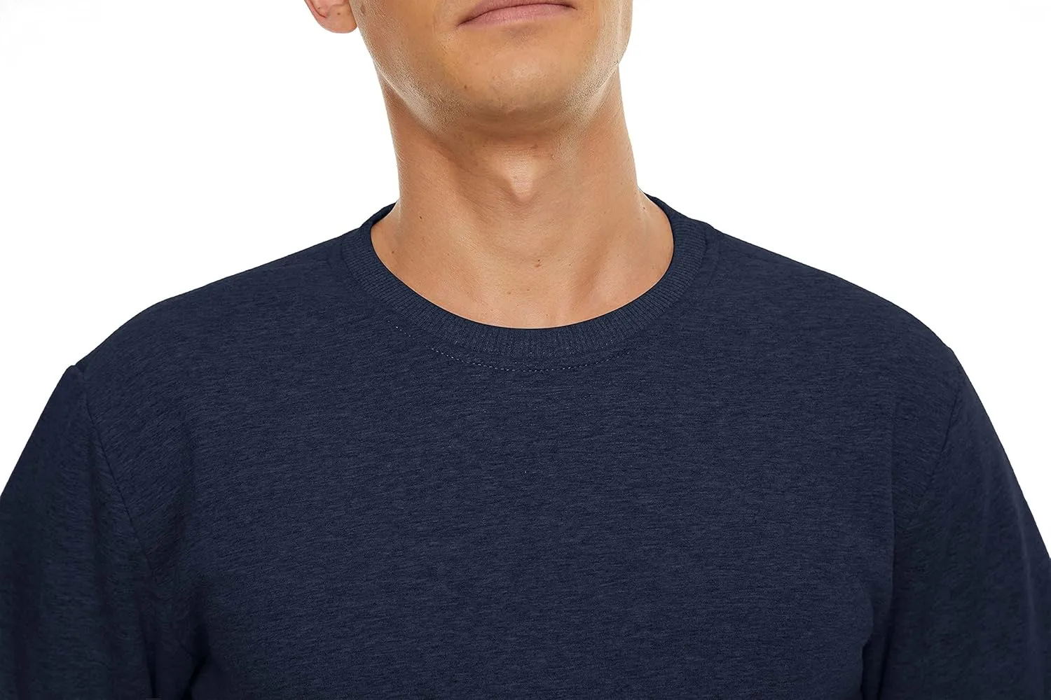 CRYSULLY Men's Sherpa Lined Sweatshirt Fleece Pullover Winter Crewneck Warm Shirts