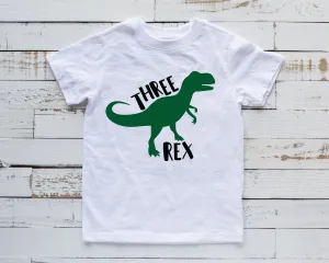 Custom Birthday Rex T Shirt - Birthday Shirt for Boy - Birthday Shirt for Girl - Personalized Dinosaur Birthday Shirt