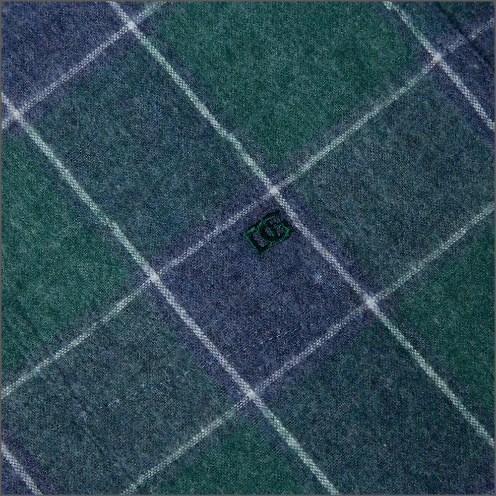 Drifter Ivano Green & Navy Checked Shirt^