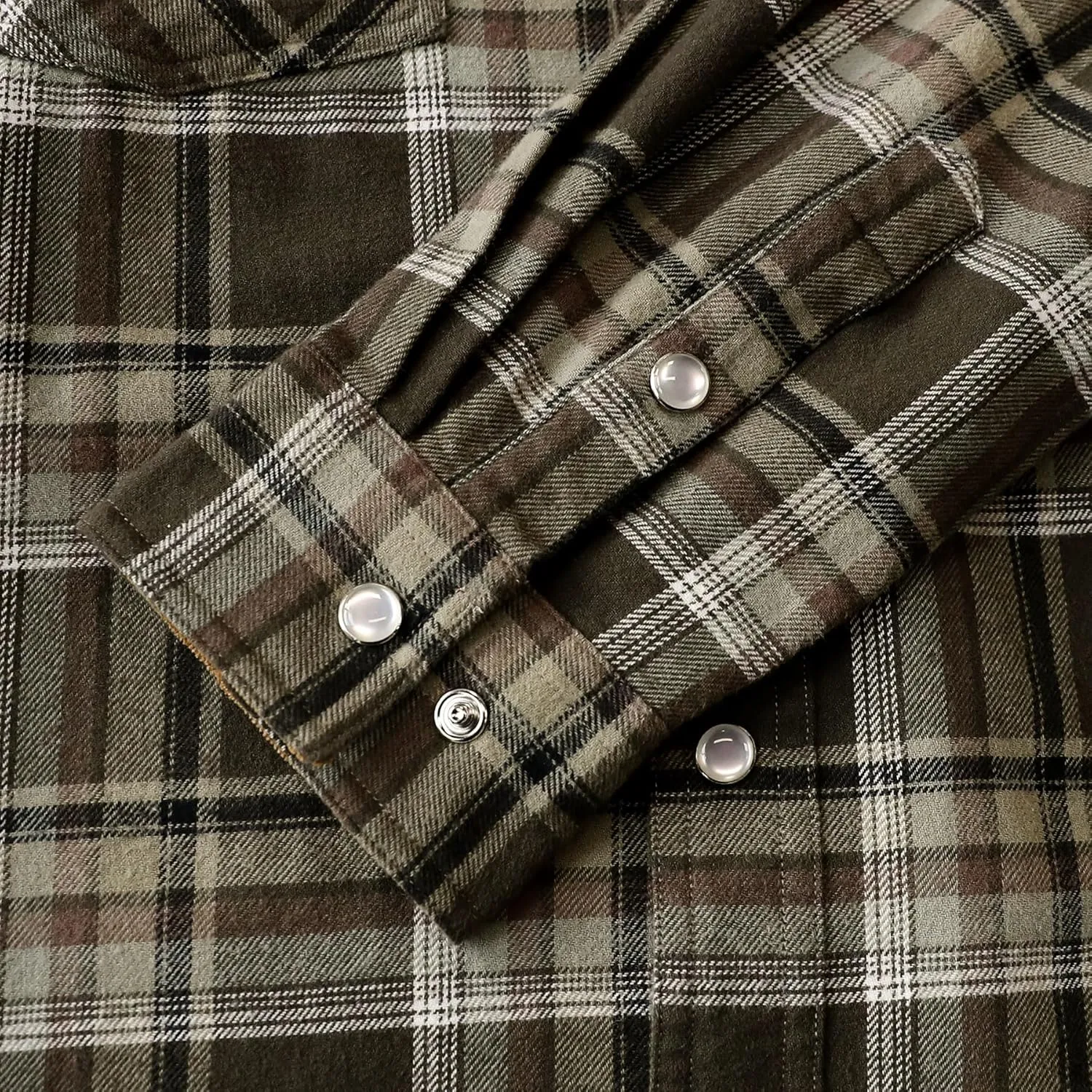 Dubinik Mens Flannel Shirts Long Sleeve Casual Cozy Pearl Snap Shirts for Men Western Cowboy Plaid Soft Pure Cotton