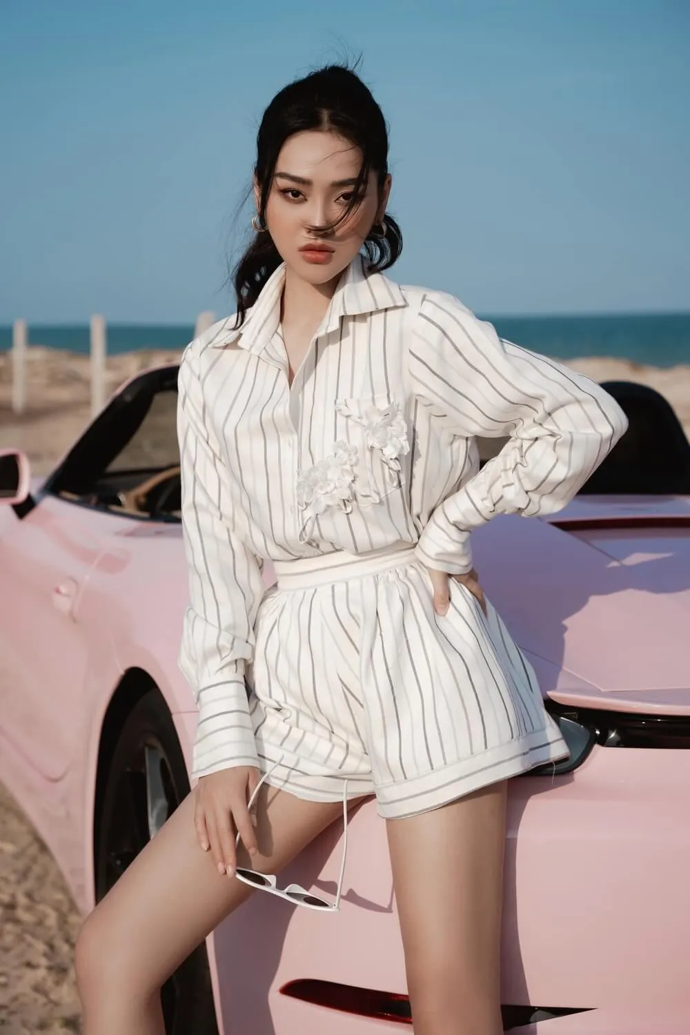 Elain Wide Leg Linen Short Length Shorts