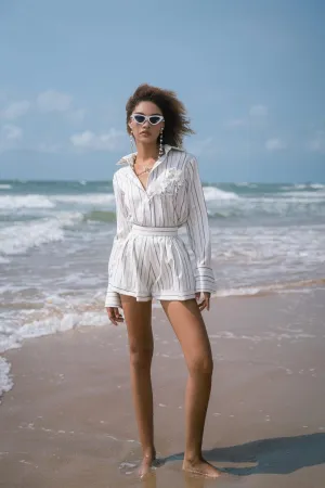 Elain Wide Leg Linen Short Length Shorts