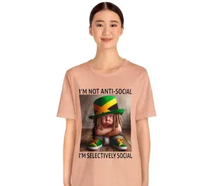 Embrace Your Socially-Distant Side with our Anti-Social T-Shirt | Stay True to Your Introverted Nature