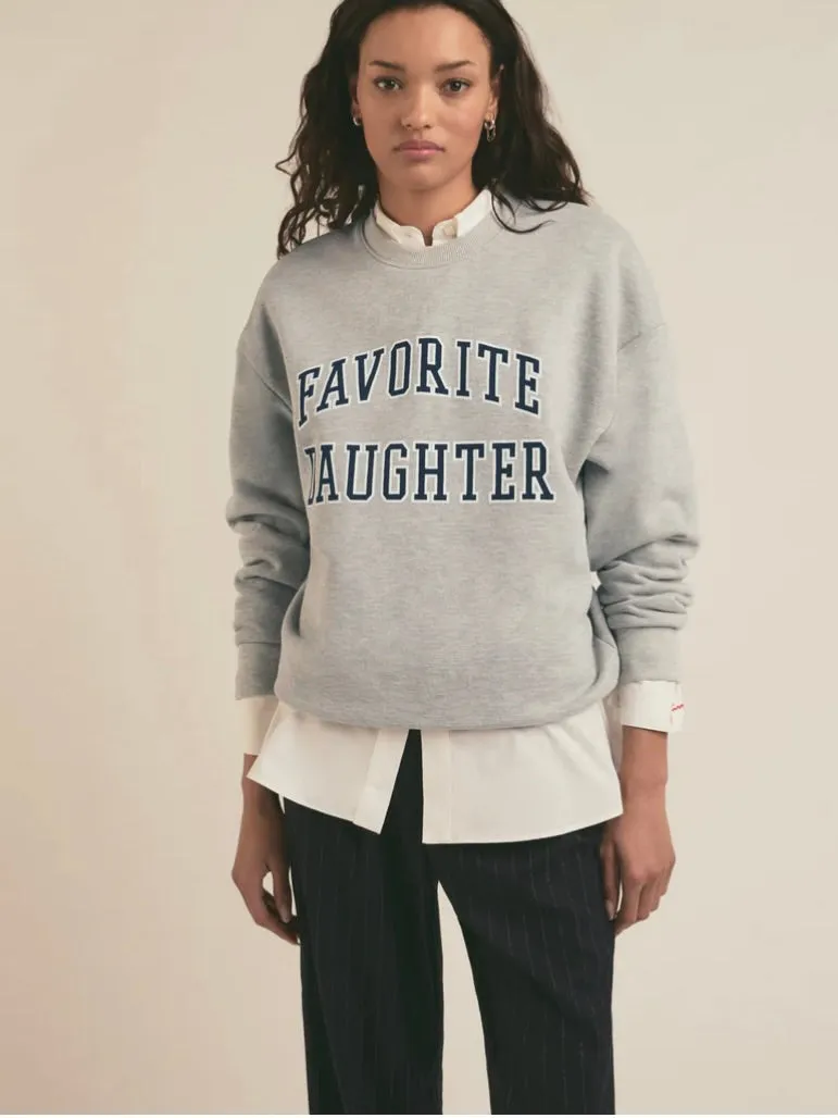 {Favorite Daughter} Collegiate Crewneck Sweatshirt