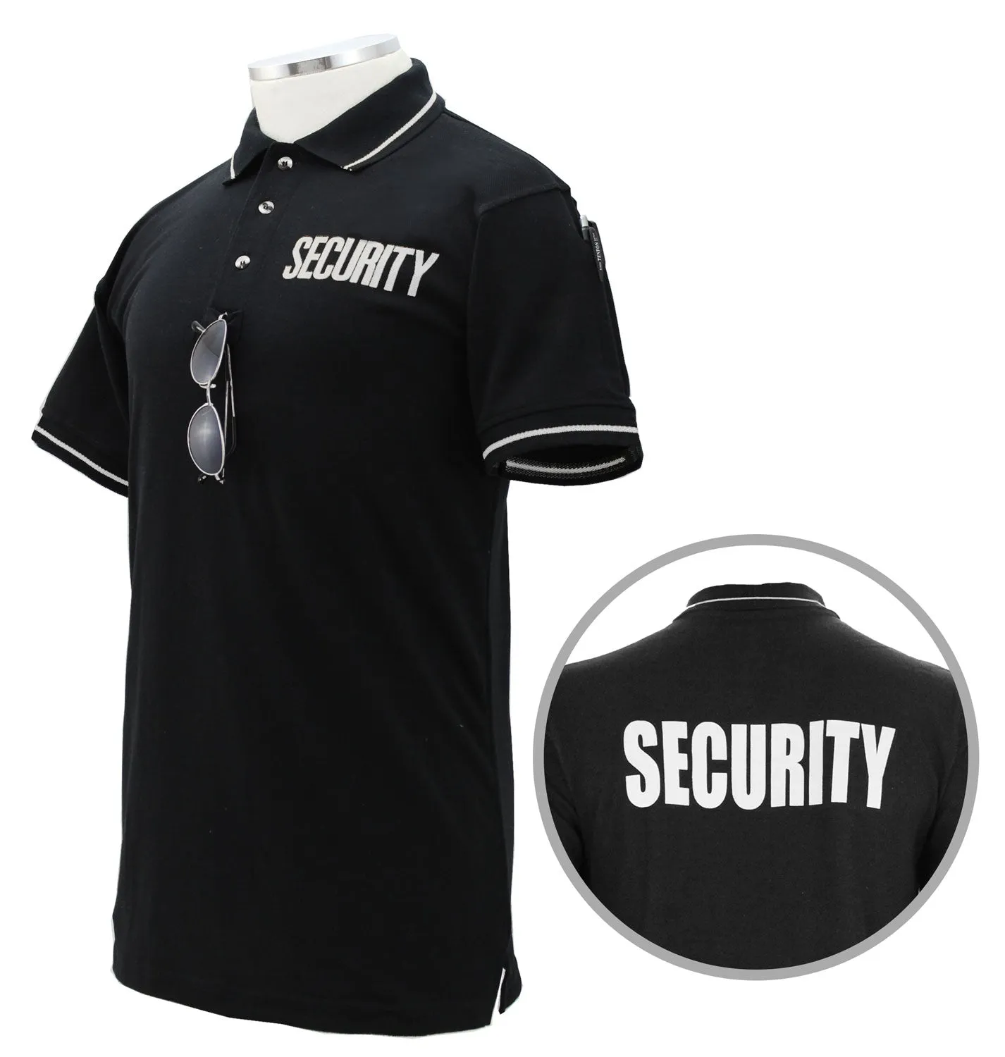First Class Polycotton Security Tactical Stripe Polo Shirts