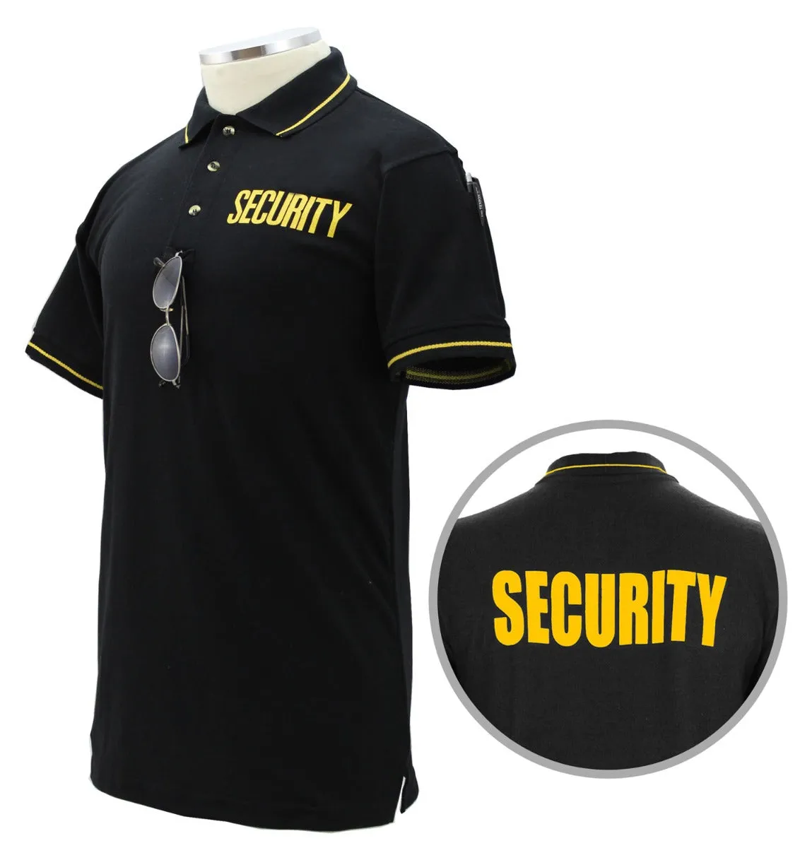 First Class Polycotton Security Tactical Stripe Polo Shirts