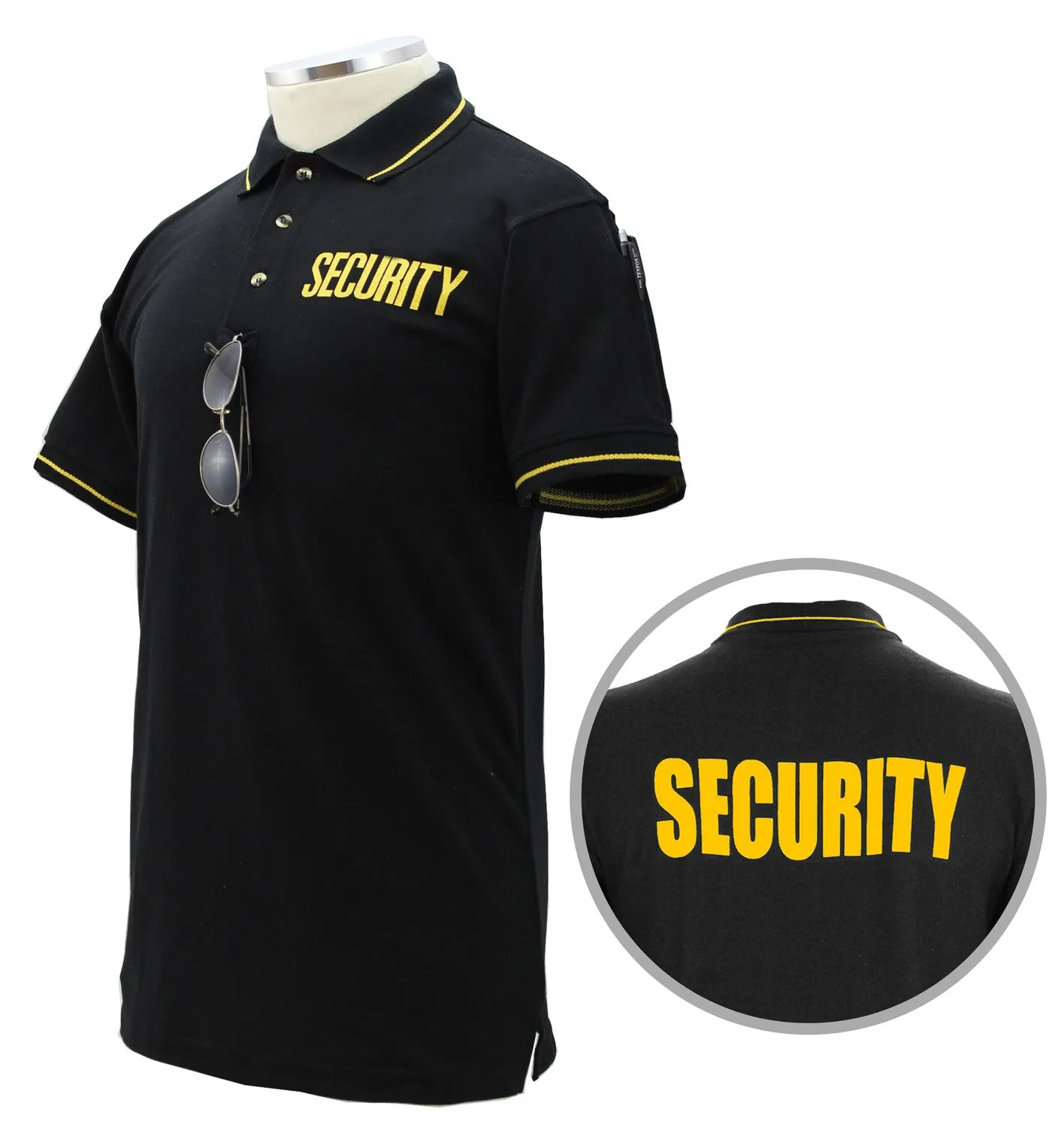 First Class Polycotton Security Tactical Stripe Polo Shirts