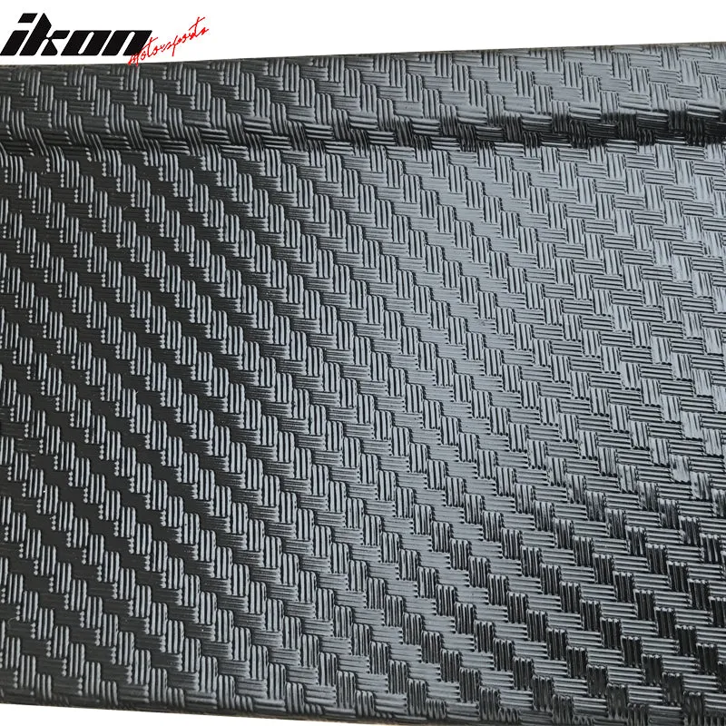 Fits 11 ES350 CF Texture Side Skirts Extension Flat Bottom Line Lip