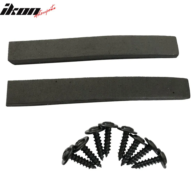 Fits 11 ES350 CF Texture Side Skirts Extension Flat Bottom Line Lip