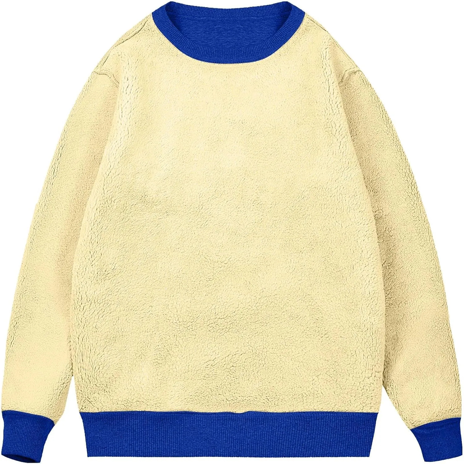 Fleece Lined Sweatshirts for Men Thermal Long Sleeve Tops Warm Undershirt Winter Crewneck Sweatshirt Thick Pullover