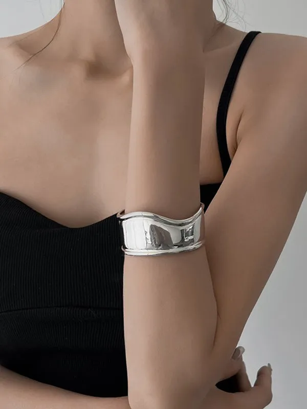 Flytonn-Irregularity Geometric Solid Color Bracelet Accessories