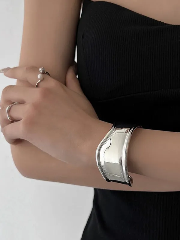 Flytonn-Irregularity Geometric Solid Color Bracelet Accessories