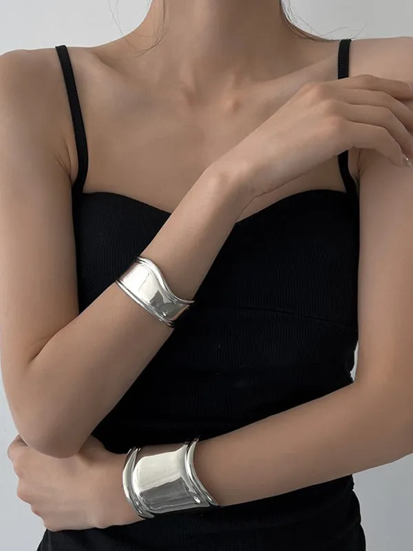 Flytonn-Irregularity Geometric Solid Color Bracelet Accessories