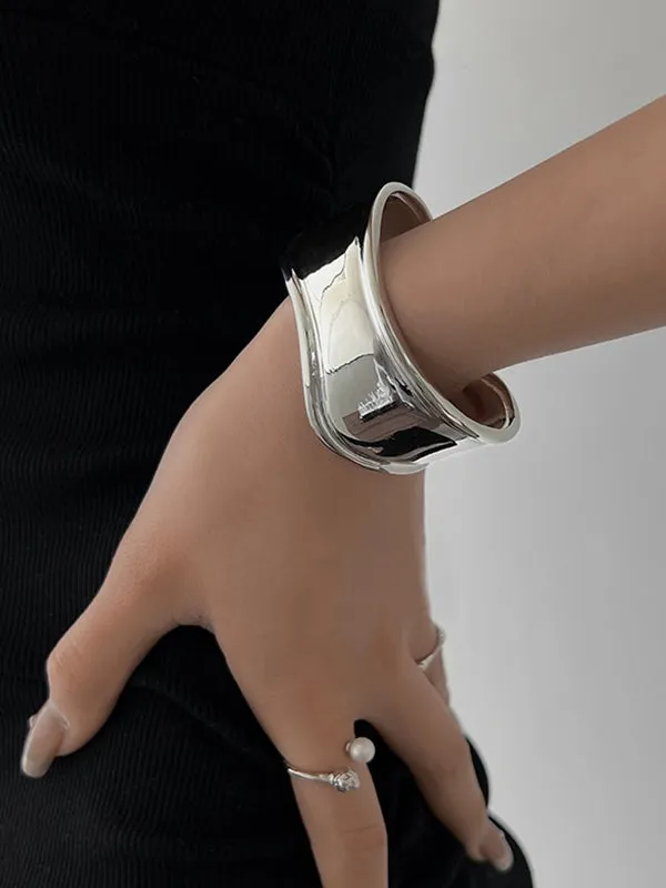 Flytonn-Irregularity Geometric Solid Color Bracelet Accessories