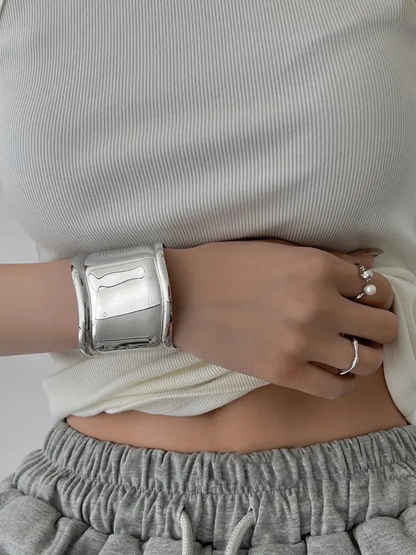 Flytonn-Irregularity Geometric Solid Color Bracelet Accessories