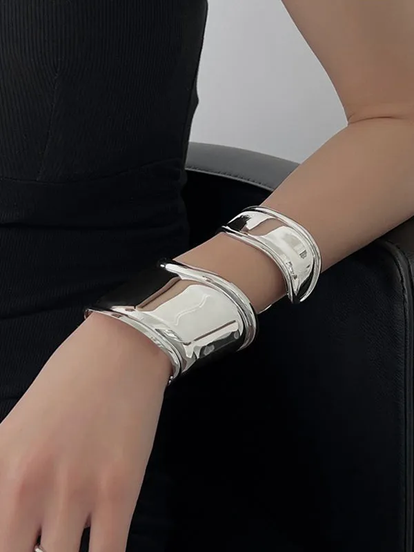 Flytonn-Irregularity Geometric Solid Color Bracelet Accessories
