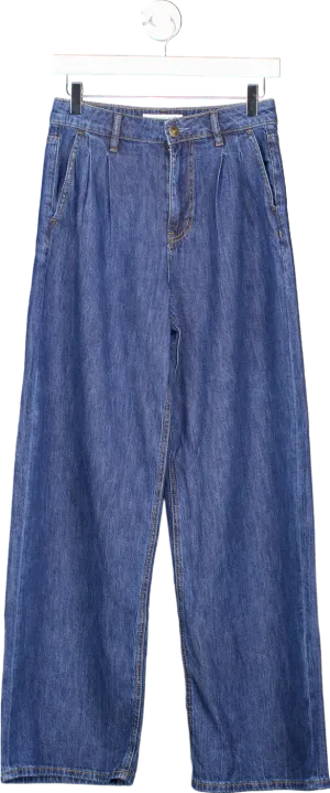 Forever New Dark Mid Wash Denim Trousers UK 8