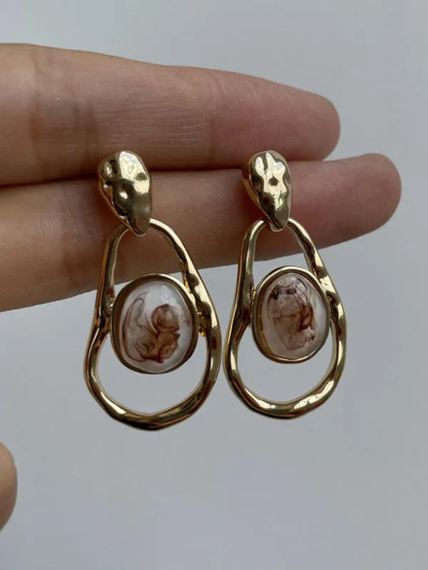 Geometric Hollow Irregularity Earrings Accessories